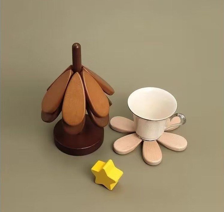 natural wooden tree trivets christmas tree coaster set cup 2 natural wooden tree trivets christmas tree coaster set cup 2