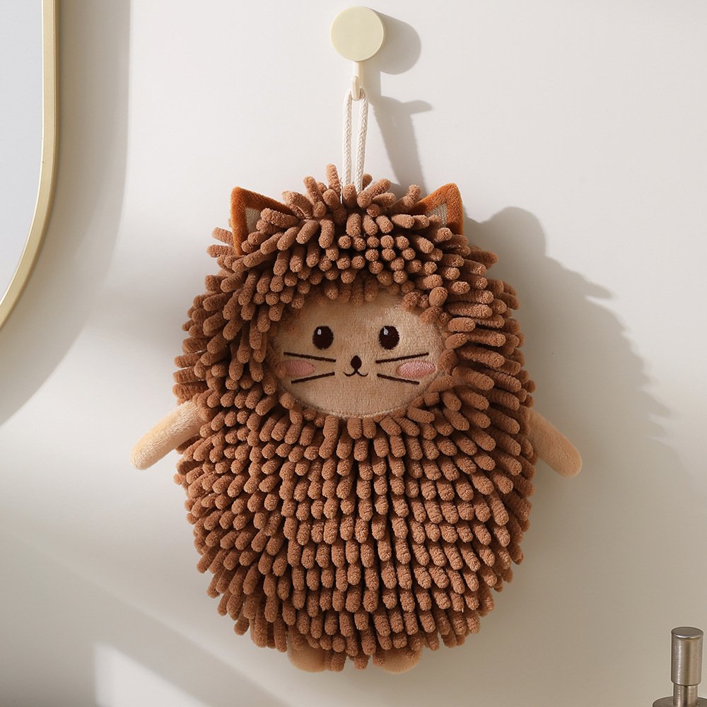 hedgehog Brown hand towel hedgehog Brown hand towel