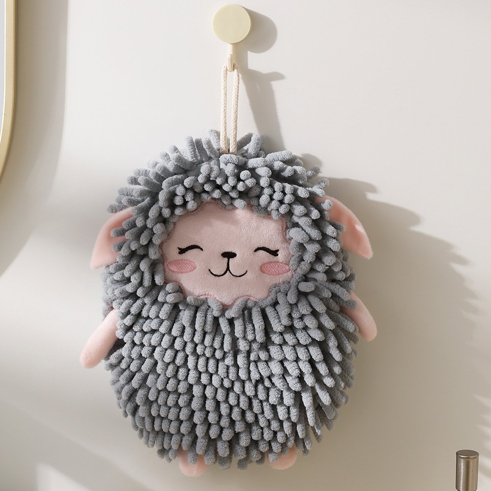 Hedgehog Grey hand towel Hedgehog Grey hand towel